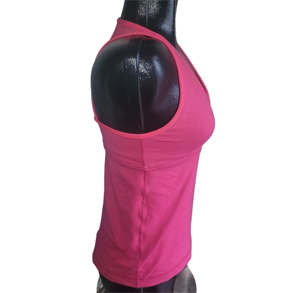 Lululemon Pink Yoga Activewear Tank Top with Mesh Racerback 8 - Picture 3 of 6
